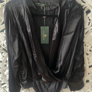 Holland Cooper Silk body suit black